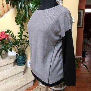 IVANKA TRUMP Zip Detail Sweater, Sz XL